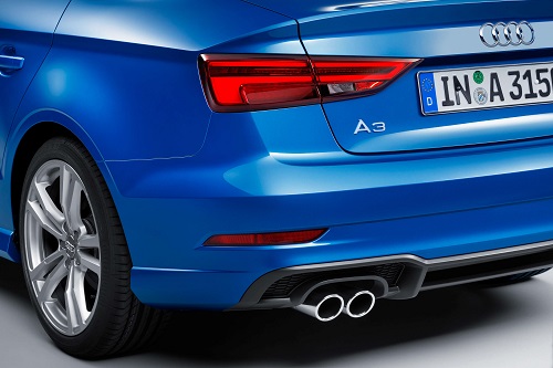 Audi A3 Facelift 2016 Heck Ansicht